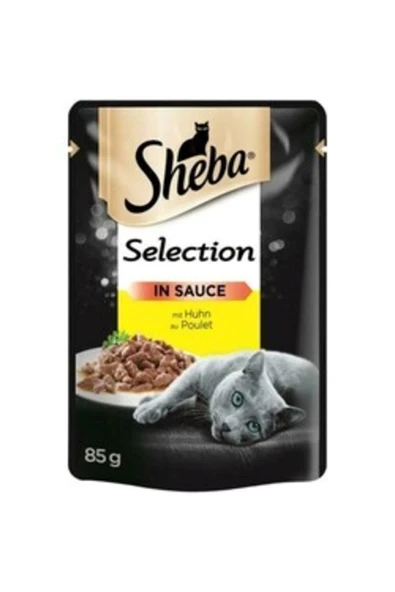 SHEBA Tavuklu Yetişkin Kedi Yaş Maması 24 X 85 gr ürün görseli 1