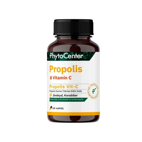 Propolis Vit-c Propolis, Zerdeçal Ve C Vitamini İçeren Takviye Edici Gıda 120 Kapsül ürün görseli 1