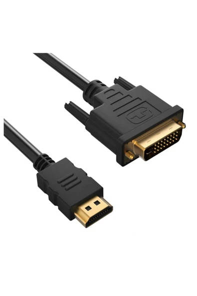Bastore Hdmi To Dvi - Dvi To Hdmi Kablo 1080p Altın Uç 24+1 10 Metre ürün görseli 1