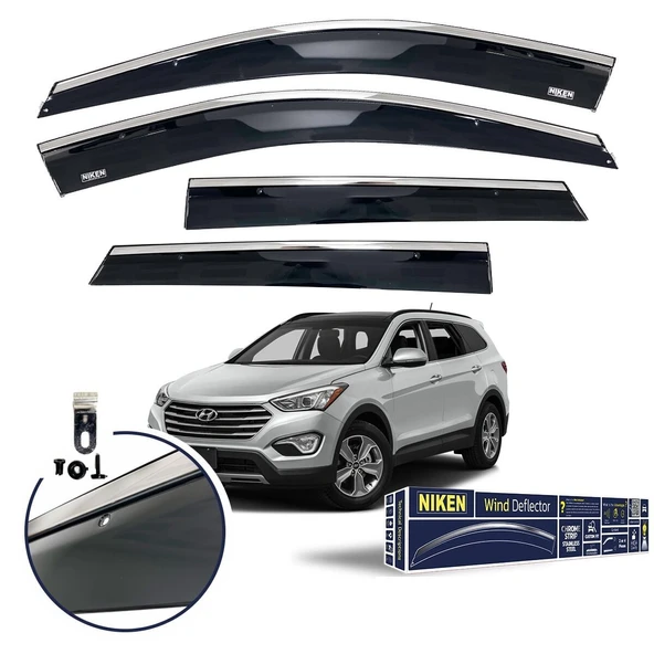 NİKEN Hyundai santafe cam rüzgarlığı kromlu niken 2013+ ürün görseli 1