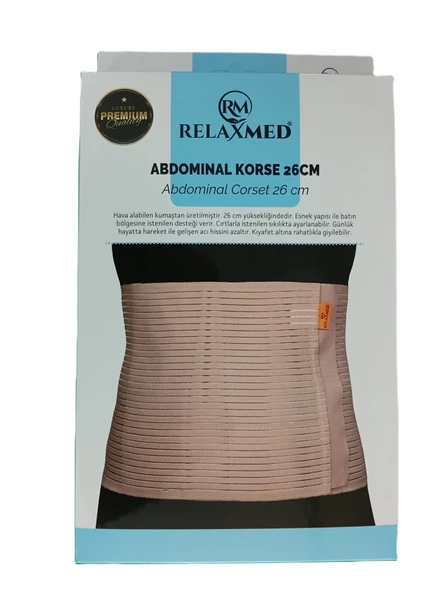 Abdominal Korse 26 cm  Karın Destekleyici Toparlayıcı Korse ve Ameliyat Sonrası Bandajı ürün görseli 1