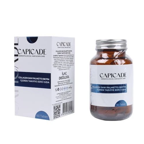 Capicade Collagen Saw Palmetto Biotin İçeren Takviye Edici Gıda 60 Tablet ürün görseli 1