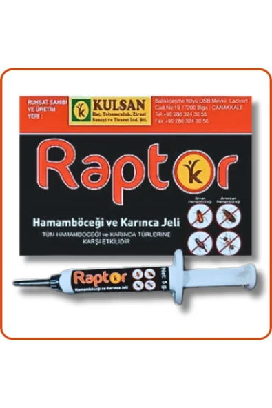 Külsan Raptor Hamamböceği Kalorifer Böceği Jeli | 5 Gram ürün görseli 1