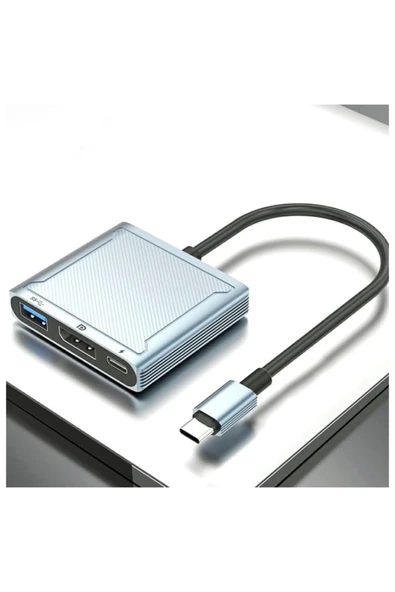 Bastore TypeC To USB DisplayPort TypeC Çevirici Dönüştürücü - Resim 4