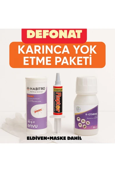 Defonat Karınca Yok Etme Paketi – Ev & Bahçe İçin Etkili Set ürün görseli 1