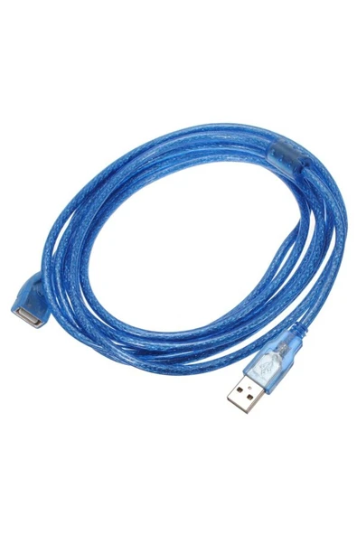 Bastore Usb Uzatma Kablosu Mavi Filtreli 5 Metre Fileli Kablo ürün görseli 1