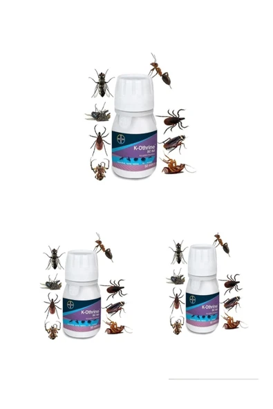 Bayer K-othrine Sc 50 Genel Haşere Ilacı 50 ml 3 Adet Pire Sinek Hamam Böceği Tahtakurusu ürün görseli 1