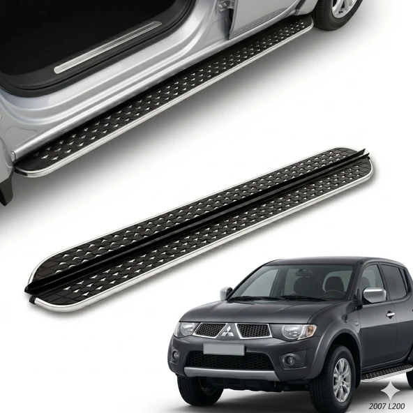 PND Mitsubishi l200 yan basamak marşbiyel koruma flory 2007 / 2009 ürün görseli 1