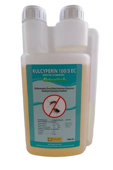 Kulsan İlaç Kulcyperin 100/3 Ec 1 Lt Haşere Ilacı (sivrisinek,karasinek) ürün görseli 1