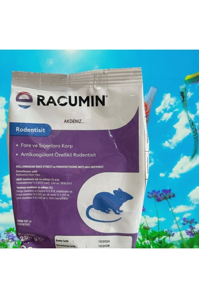 Bayer Envu Racumin Buğday Fare Ve Sıçan Zehiri 250 gram (ZEHİRLİ BUĞDAY) ürün görseli 1