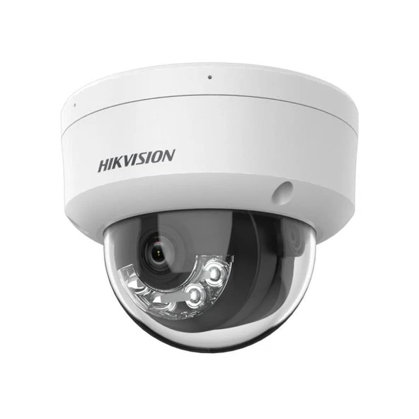 Hikvision DS-2CD1121G2-LIUF 2Mpix, 2,8mm Lens, H265+, Hybrid Light,  20Mt Gece Görüşü, PoE, Mikrofonlu Dome IP Kamera ürün görseli 1