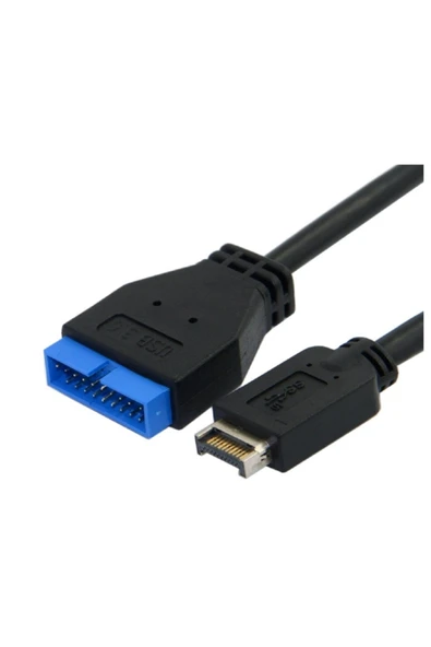 Bastore USB 3.1 Type-E Male To USB 3.0 19 20 Pin Dişi Uzatma Kablosu ürün görseli 1