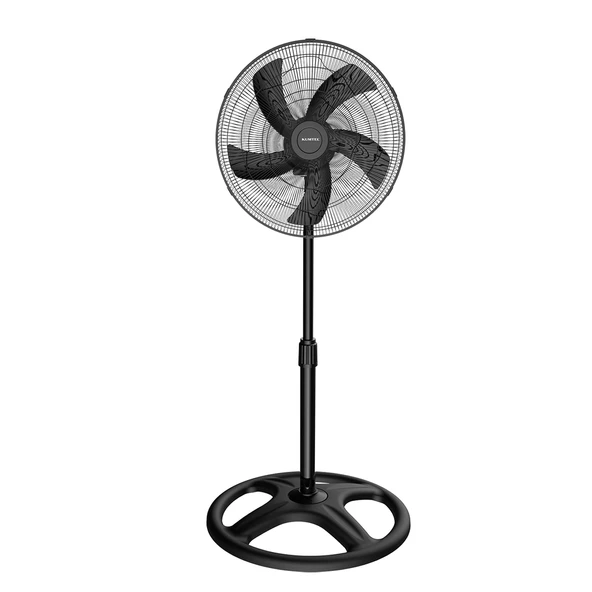Kumtel KTF-345 Siyah 18 İnç Ayaklı Vantilatör 60 W, 5 Pervaneli, 3 Kademeli, 132 cm Ayarlanabilir Yükseklik ürün görseli 1