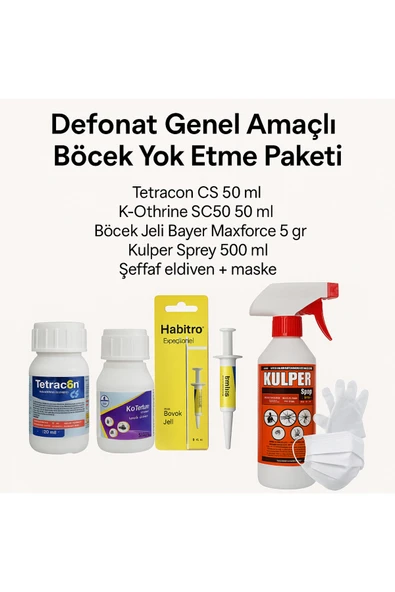 Defonat Genel Amaçlı Böcek Yok Etme Paketi – Ekonomik Set ürün görseli 1