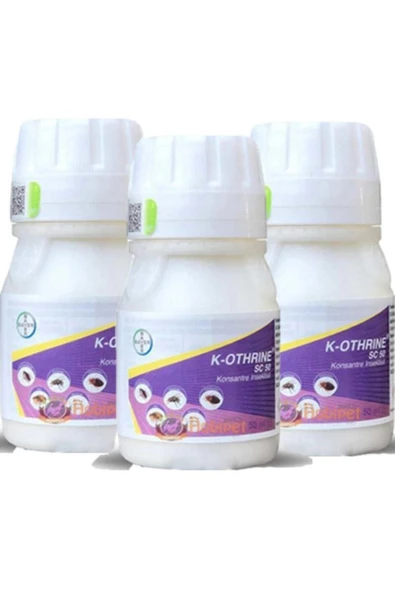 Bayer K-othrine Sc50 Genel Haşere Ilacı 50 ml X 3 Adet Skt.2027 ürün görseli 1