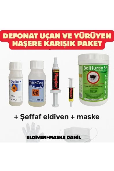 Defonat Uçan ve Yürüyen Haşere Karışık Paket – Tam Kapsamlı ürün görseli 1