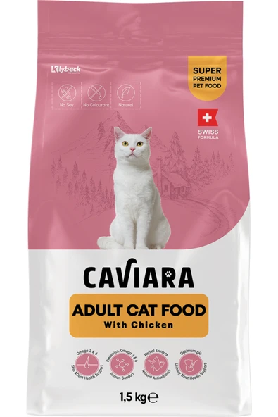 Caviara Tavuklu Yetişkin Kedi Maması 1,5 Kg ürün görseli 1
