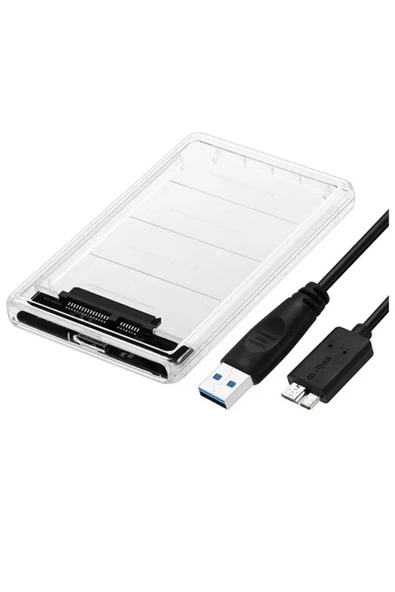 Bastore 2.5” HDD/SSD USB 3.0 to SATA Dönüştürücü Harici Şeffaf Taşınabilir Kutusu ürün görseli 1