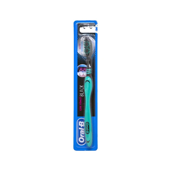 Oral-B Çok Yönlü Siyah Orta Diş Fırçası ürün görseli 1