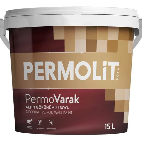 Permolit PermoVarak Altın Görünümlü Boya  2,5 Lt ürün görseli 1
