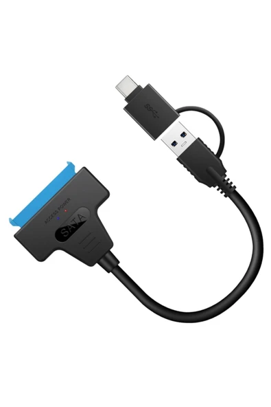 Bastore 2 in 1 USB 3.0 Type-C To 2.5 inç Sata Hdd Ssd Çevirici Dönüştürücü ürün görseli 1