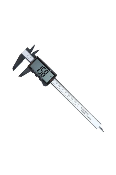 Bastore 150mm Dijital Kumpas - 3 Düğmeli Geniş Ekran Kalınlık Ölçer - Kutulu + Yedek Pil ürün görseli 1