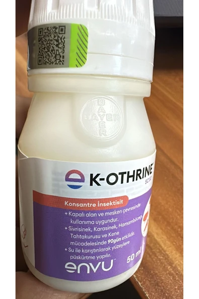 Bayer Envu K-othrine Sc50 Hamamböceği Pire Tahtakurusu Ve Sivrisinek Etkili Konsantre 50 ml ürün görseli 1