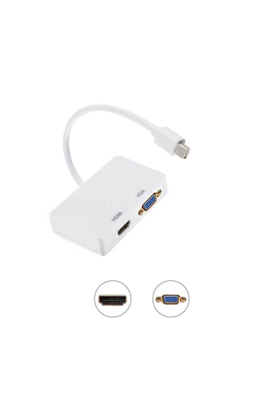 Bastore Mini Displayport To Hdm Vga 4k Destekli Çevirici ürün görseli 1
