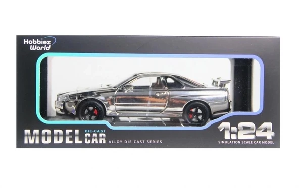 1901-300 HOBBİEZ WORLD 1/24 R34 SHİNNY COLORS-EKN ürün görseli 1