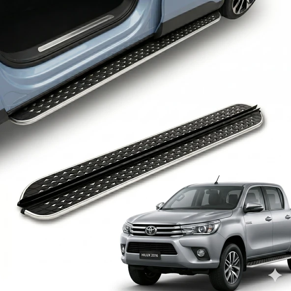 PND Toyota hilux yan basamak marşbiyel koruma flory 2015+ ürün görseli 1