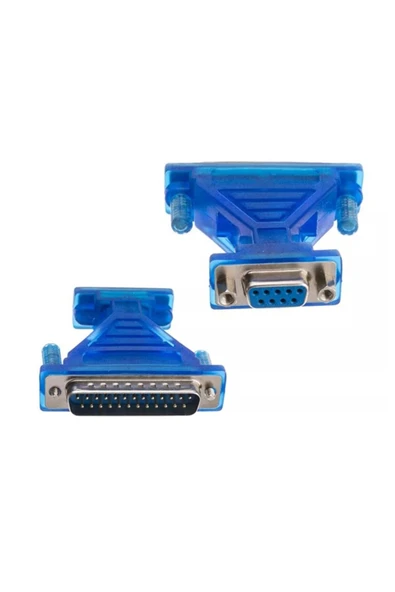 Bastore RS232 DB9 To DB25 Lpt Çevirici Adaptör DB9 Pin Dişi DB25 Pin Erkek Dönüştürücü ürün görseli 1