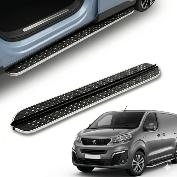 PND Peugeot expert yan basamak marşbiyel koruma flory kısa şase  2018+ ürün görseli 1