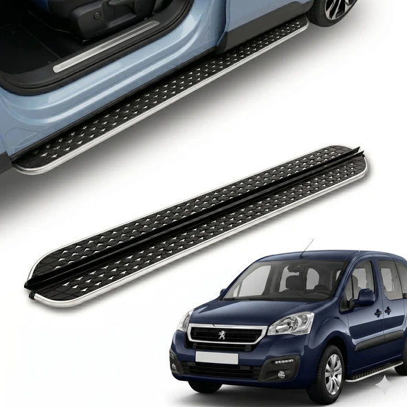 PND Peugeot partner tepee yan basamak marşbiyel koruma flory 2008 / 2019 ürün görseli 1