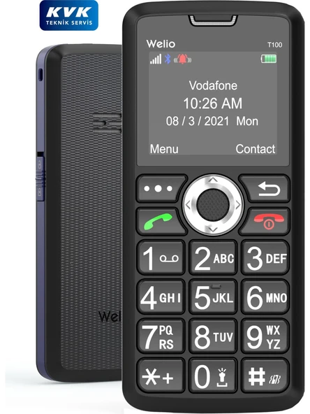 WELİO WKEY T100 TUŞLU KAMERASIZ CEP TELEFONU ürün görseli 1