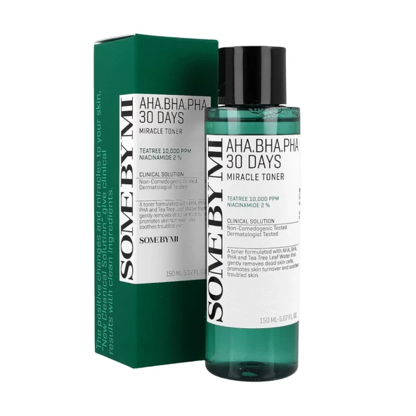 Some By Mi AHA BHA PHA 30 Days Miracle Cilt Arındırıcı ve Yenileyici Tonik 150ml ürün görseli 1