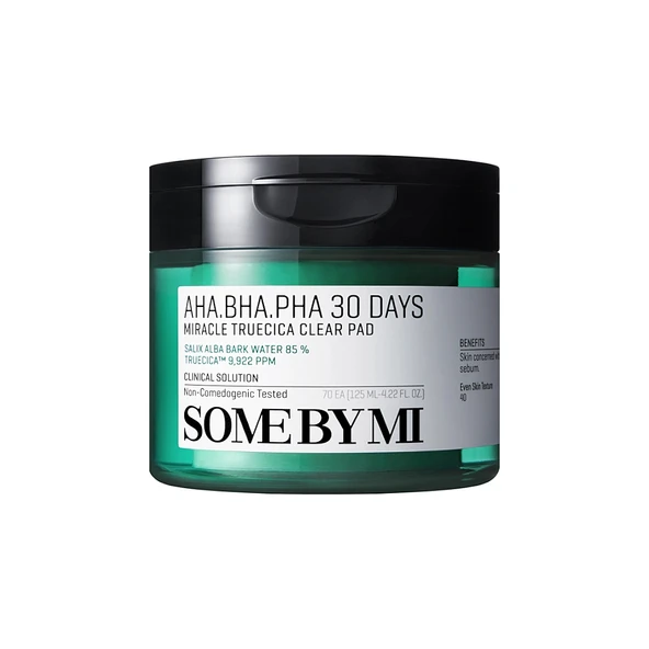 Some By Mi AHA BHA PHA 30 Days Miracle Truecica Clear Arındırıcı ve Yatıştırıcı Ped 70 Adet ürün görseli 1