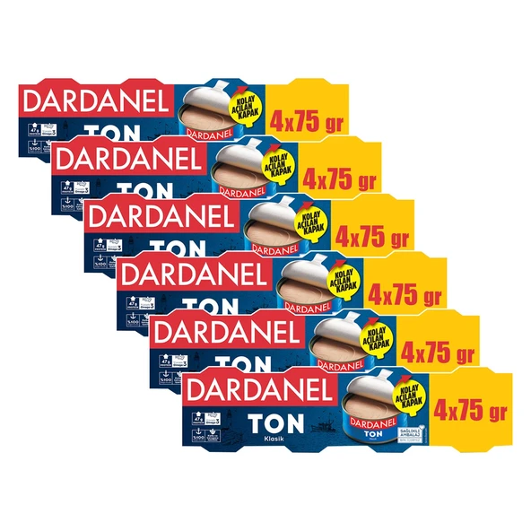 Dardanel Ton Balığı 4x75 gr Ayçiçek Yağlı x 6 Adet ürün görseli 1