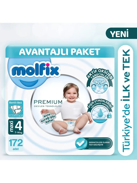 Molfix Premium 4 Numara Maxi 86'lı 2 Adet Bebek Bezi ürün görseli 1