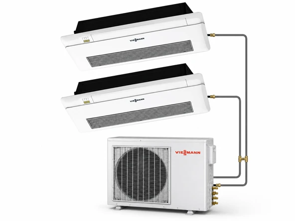 Viessmann multi OFAA100MFA061 21 Dış + 2 İç Ünite (12+18) Tek Yön Kaset Tipi Klima ürün görseli 1
