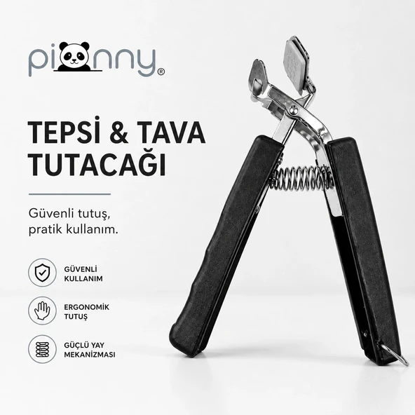 Pionny Pratik Tepsi Tava Ve Tencere Tutacağı Siyah ürün görseli 1