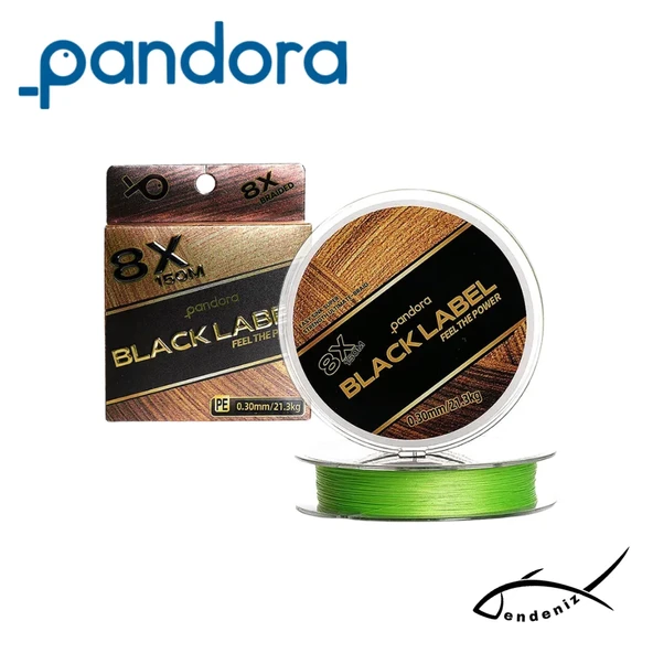 PANDORA 8X LABEL 150m Green İp Misina ürün görseli 1