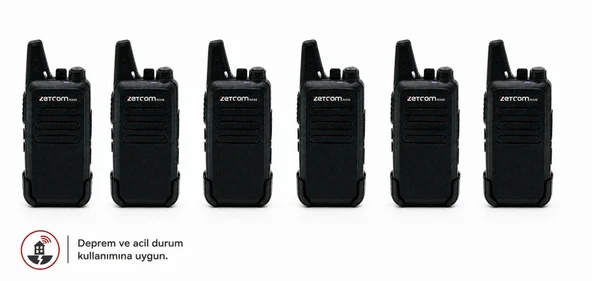 N446 PMR Deprem ve Acil Durum El Telsizi (6'lı Set) ürün görseli 1