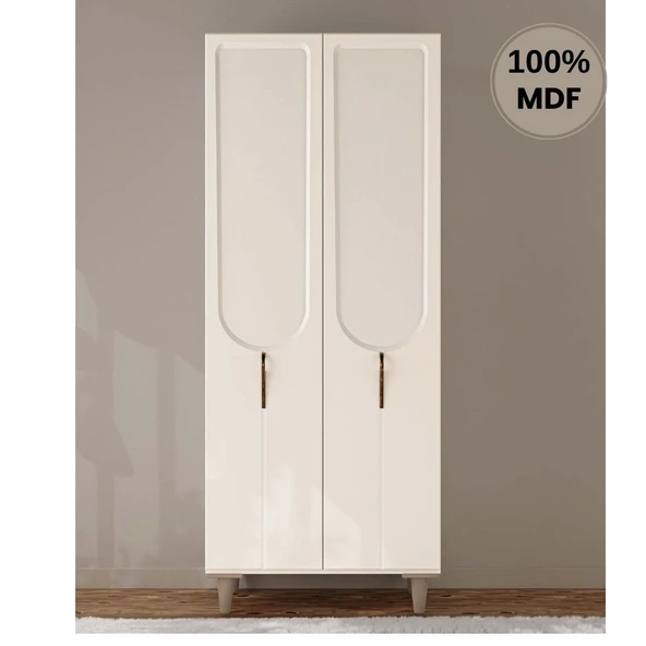 Comiet Açelya 2 Kapak Mdf Ayaklı Tasarım Gardırop ürün görseli 1