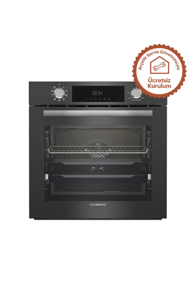Grundig Grundig GEBM 12302 ZG 72l Ankastre Fırın Gri ürün görseli 1