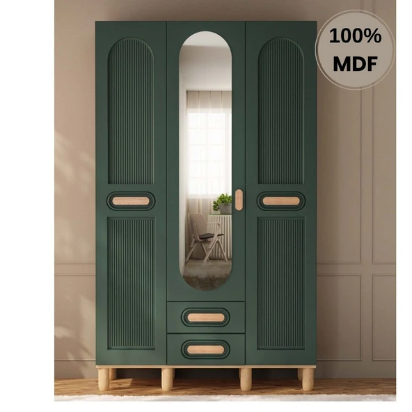 Comiet Begonya 3 Kapak Mdf Ayaklı Tasarım Gardırop ürün görseli 1