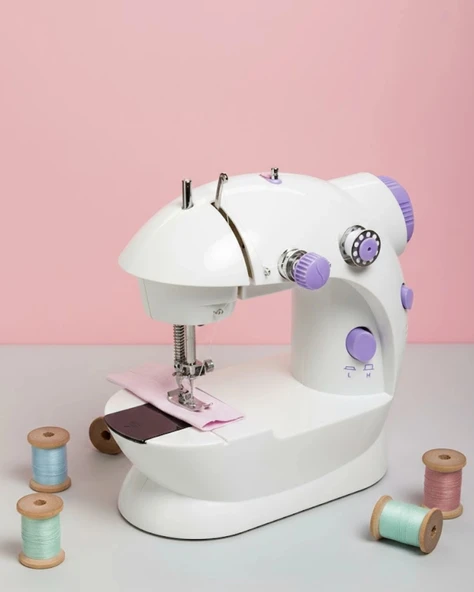 Elektrikli Mini Dikiş Makinesi Pratik Ev Yardımcısı ürün görseli 1