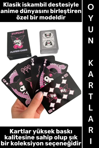 #Oyun Premium Kalite Kolay Yıpranmaz Suya Yırtılmaya Dayanıklı Koleksiyon Anime Karakter Figür Nostaljik Kuromi Kağıt Oy ürün görseli 1