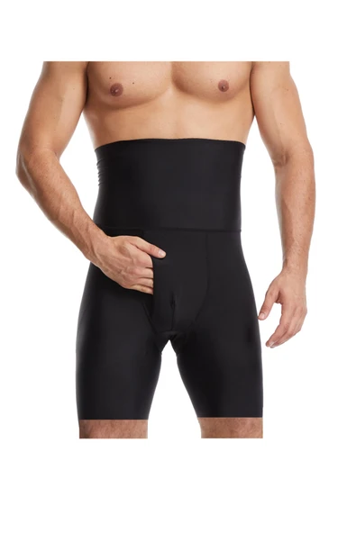 MİSTİRİK Danni Model Bel Ve Göbek Boxer Korse Siyah Renk ürün görseli 1