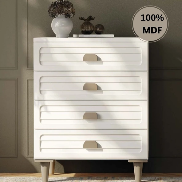 Comiet Lavanta 4 Çekmeceli Mdf Şifonyer ürün görseli 1