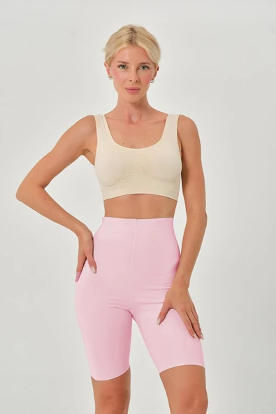 MİSTİRİK Porfy Model Alt Bacak Etkili İplik Detaylı Extra Sıkı Açık Pembe Renk097 ürün görseli 1